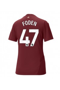 Fotbalové Dres Manchester City Phil Foden #47 Dámské Třetí Oblečení 2024-25 Krátký Rukáv